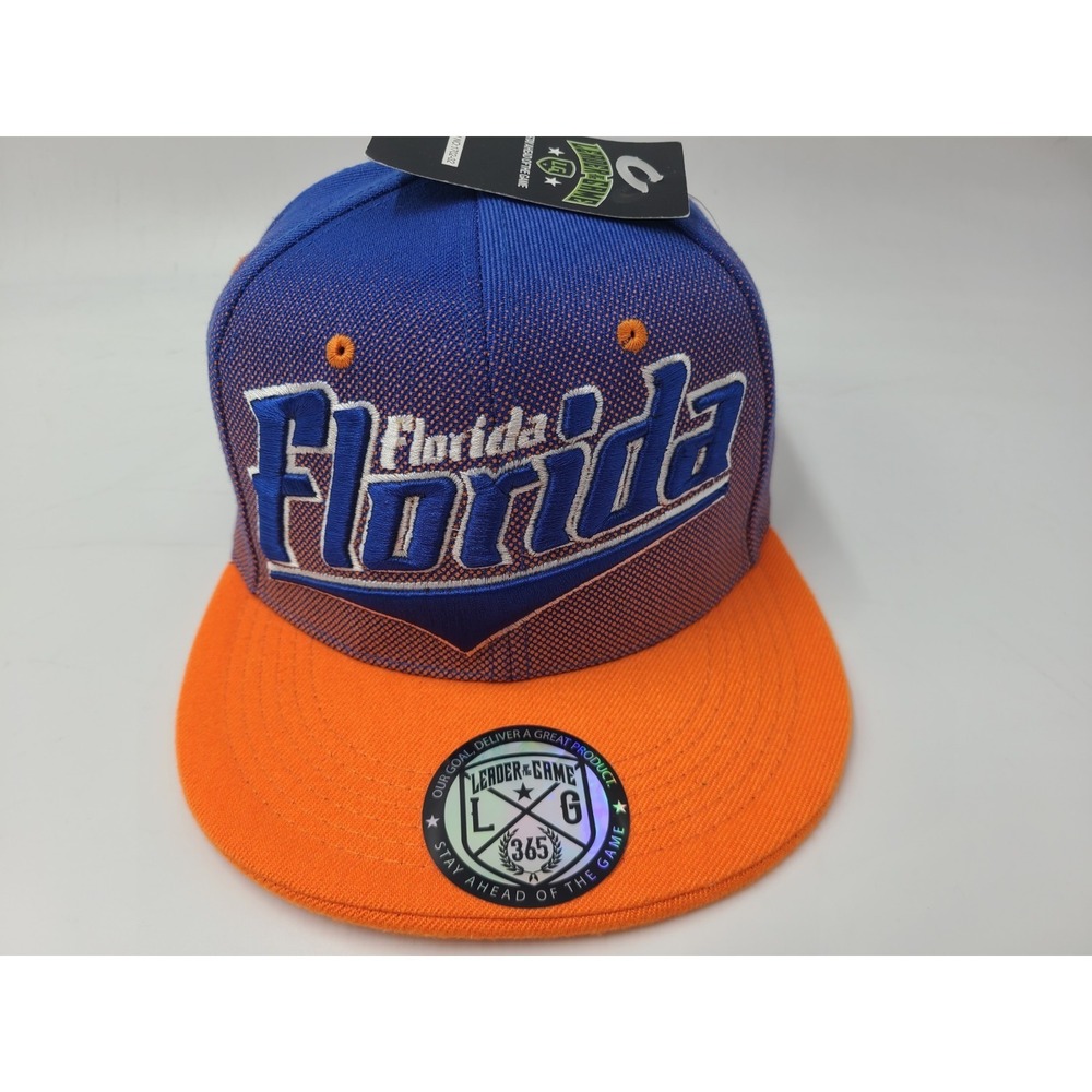 University of Florida Gators Leader of the Game Snapback Hat Cap Men Blue Orange
